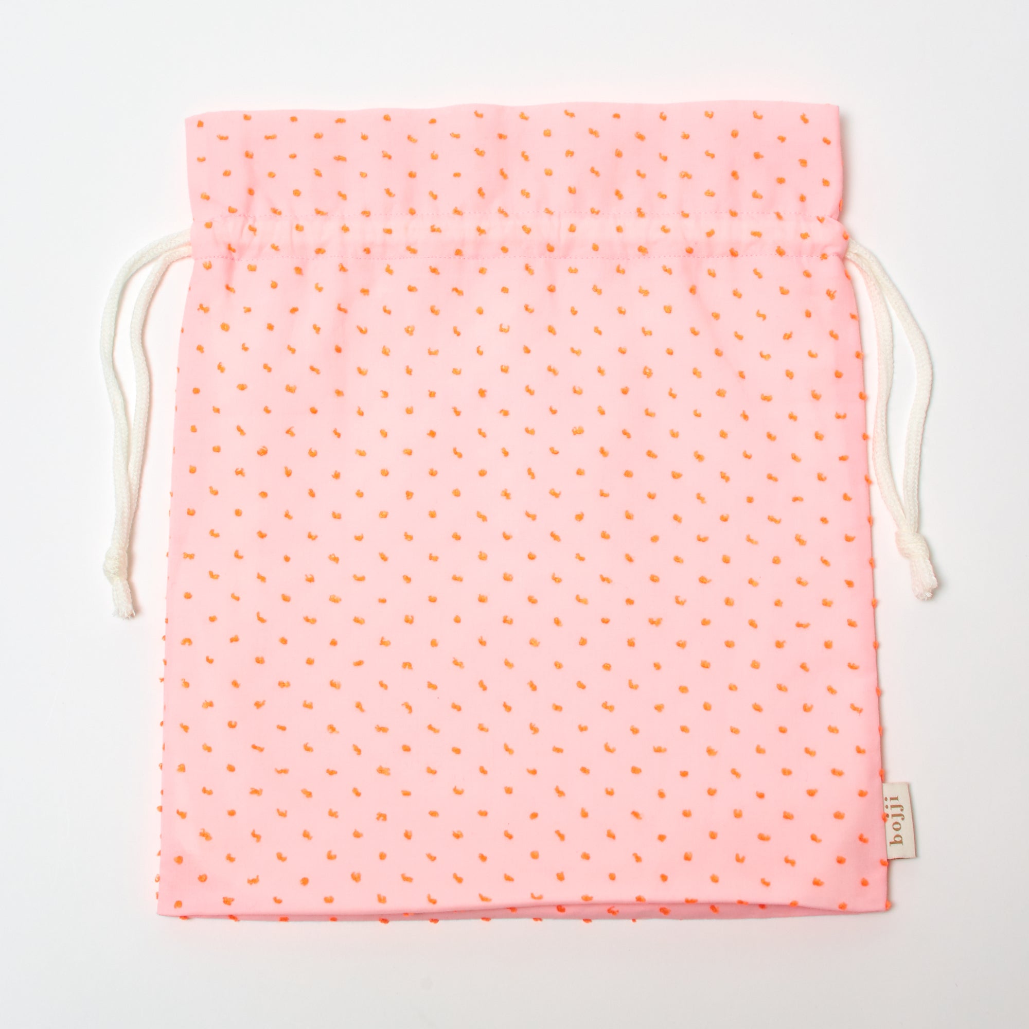 LUNA（うさぎ）の巾着袋/オレンジピンク