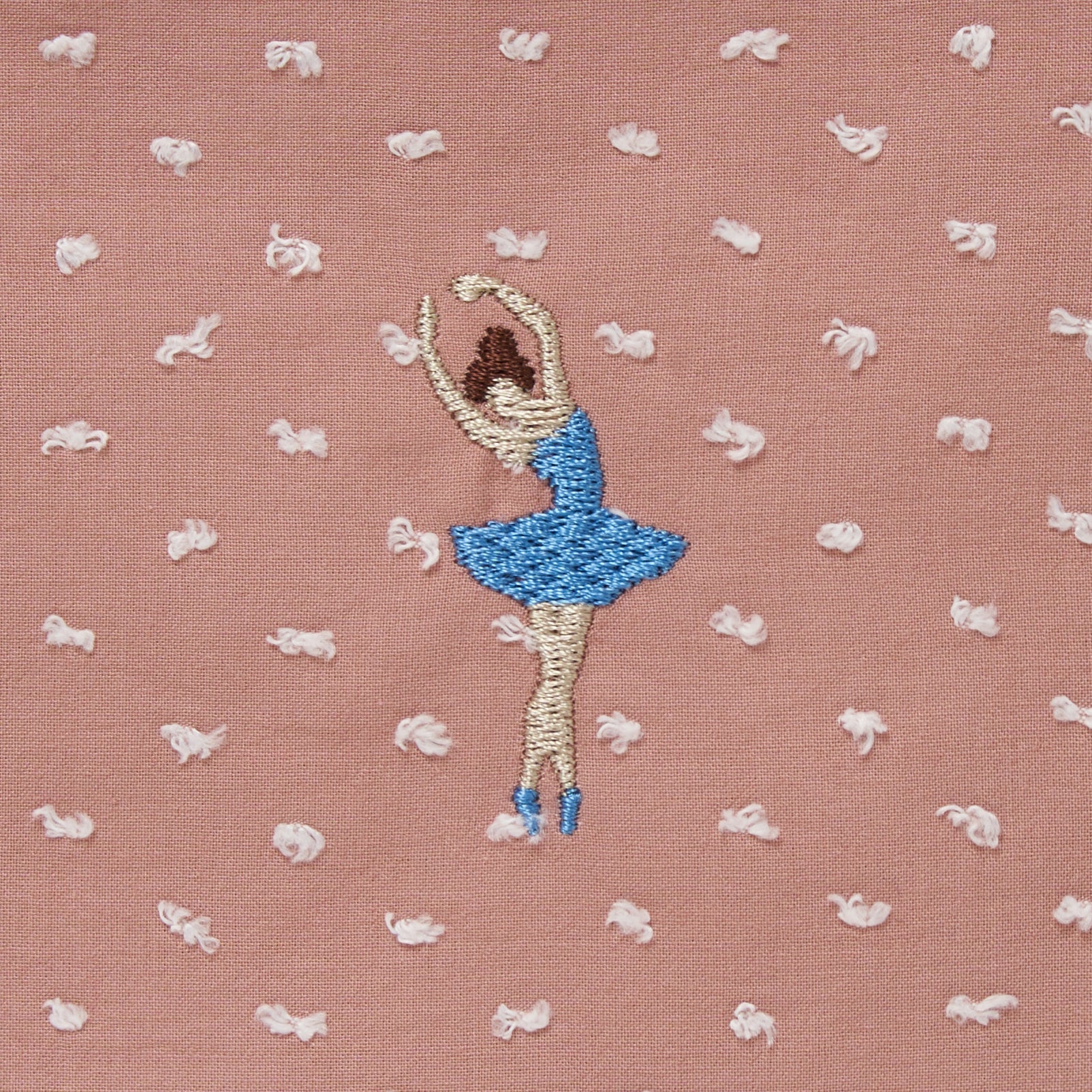 バレリーナ刺繍のコスメ&小物ポーチ / ピンク - （ボジ） 公式ショップ | おしゃれな名入れ育児グッズ