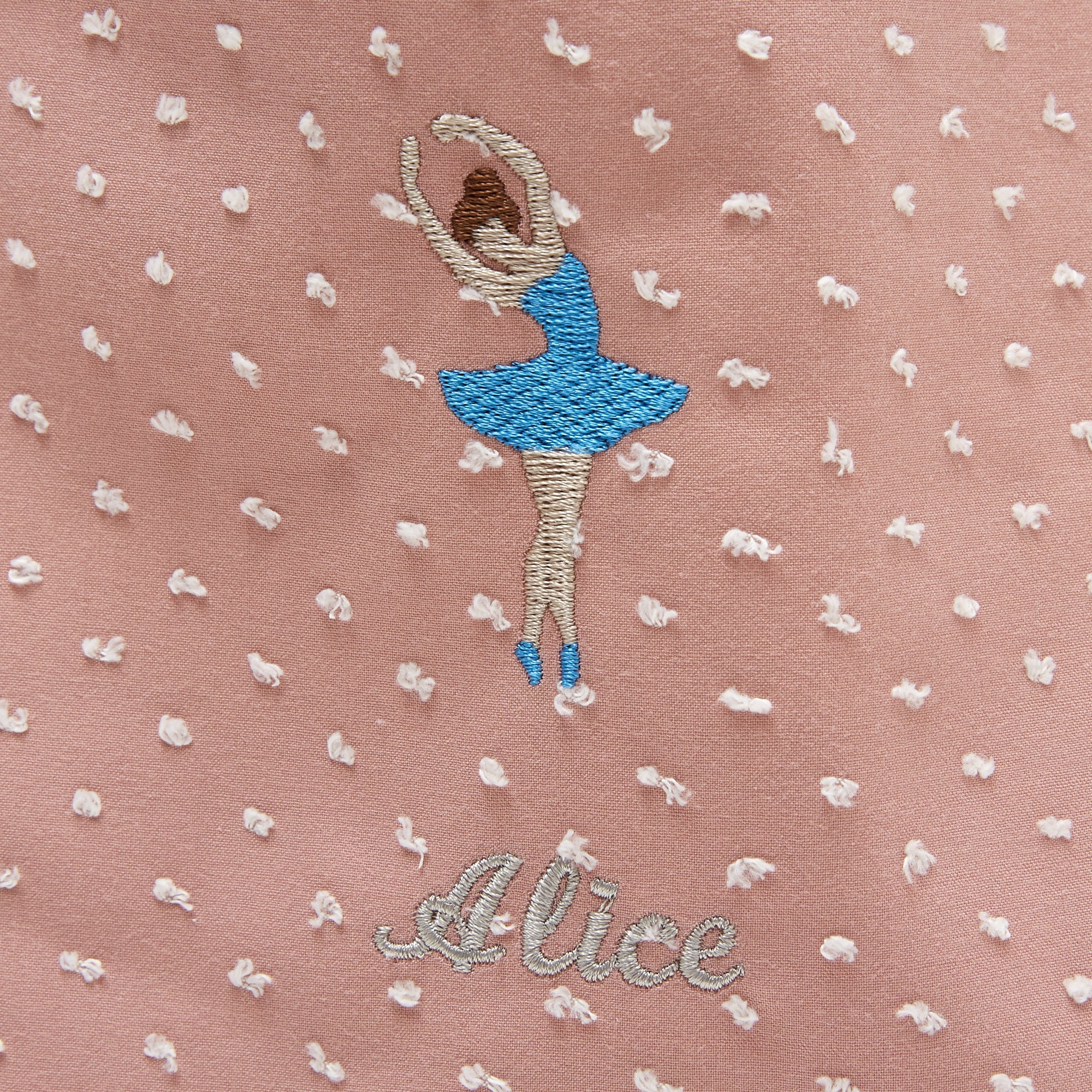 バレリーナ刺繍のレッスンバッグ/ピンク - （ボジ） 公式ショップ | おしゃれな名入れ育児グッズ