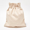 スワン刺繍の巾着袋/モカブラウン - （ボジ） 公式ショップ | おしゃれな名入れ育児グッズ